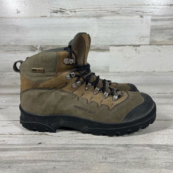 Montrail Womens Gentorx Gore-Tex Waterproof‎ Vibram Hiking Boots Brown Size 10.5 - Picture 1 of 8